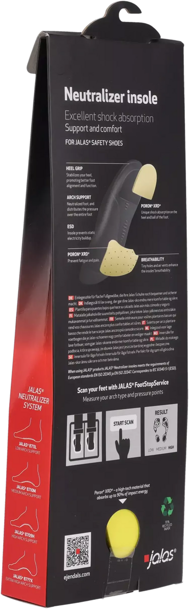 Jalas Neutralizer 8711L Low Arch Insole – Footwear