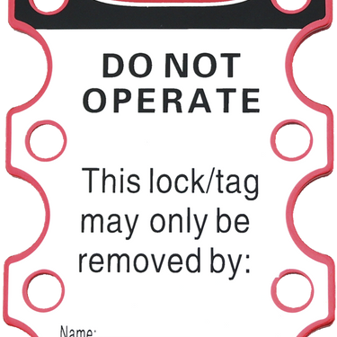 ABUS Aluminum Do Not Operate Hasp (English/Spanish) – Lockout/Tagout