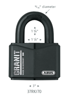 ABUS 37RK/70 GRANIT Padlock – Lockout/Tagout