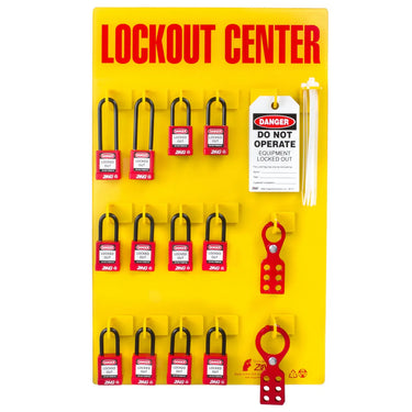ZING 7115 12-Padlock Lockout Station – Lockout/Tagout