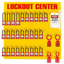 ZING 7116 28-Padlock Lockout Station – Lockout/Tagout