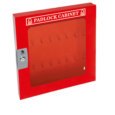 ZING 7337 55-Padlock Cabinet, Clear Window – Lockout/Tagout