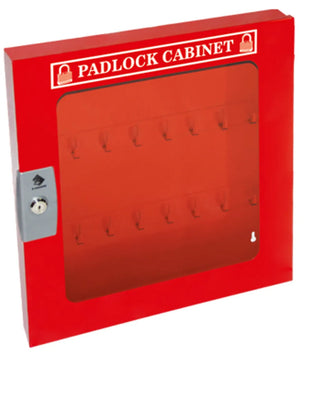 ZING 7337 55-Padlock Cabinet, Clear Window – Lockout/Tagout