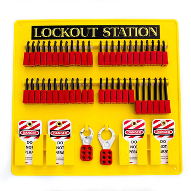 ZING 7373 48-Padlock Lockout Station – Lockout/Tagout