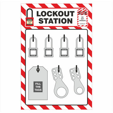 ZING Lockout Shadow Board – Lockout/Tagout