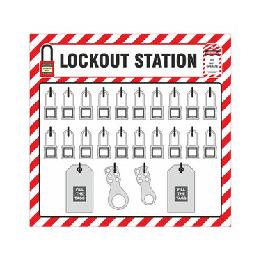 ZING Lockout Shadow Board – Lockout/Tagout