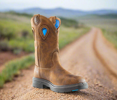 Steel Blue Blue Heeler Steel Toe Men's Boot with Met Protection – Footwear