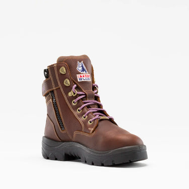 Steel Blue Southern Cross Zip Steel Toe Women's Boot with Met Protection – Footwear