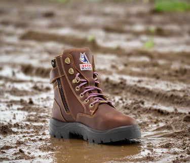 Steel Blue Southern Cross Zip Steel Toe Women's Boot with Met Protection – Footwear