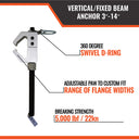 Malta Dynamics Fixed Beam Anchor – Fall Protection