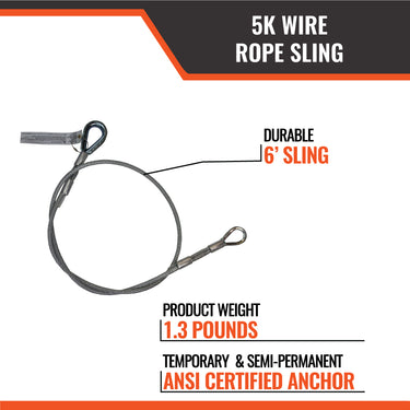 Malta Dynamics Wire Rope Sling – Fall Protection