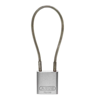 ABUS 72/30 Aluminum Safety Padlock with Steel Cable Shackle – Lockout/Tagout