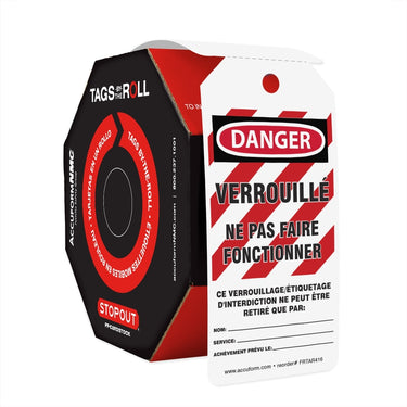 OSHA Danger Tags By-The-Roll: Locked Out Do Not Operate – Lockout/Tagout