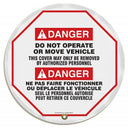 Bilingual Steering Wheel Message Cover – Lockout/Tagout