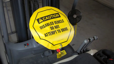 ANSI Caution Safety Steering Wheel Cover: Disabled Vehicle Do Not Attempt To Drive – Lockout/Tagout