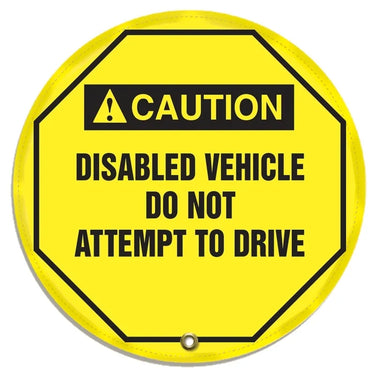 ANSI Caution Safety Steering Wheel Cover: Disabled Vehicle Do Not Attempt To Drive – Lockout/Tagout