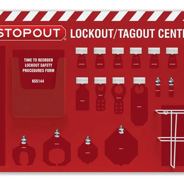 6-Padlock Standard Lockout Center - Board Only – Lockout/Tagout