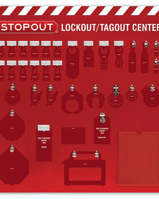 12-Padlock Deluxe Lockout Center - Board Only – Lockout/Tagout