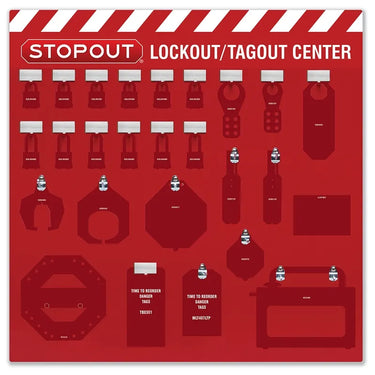12-Padlock Group Lockout Center - Board Only – Lockout/Tagout