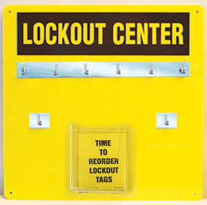 Aluminum Hanger Board: 6-Padlock Board - Board Only – Lockout/Tagout