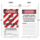 OSHA Danger Tags By-The-Roll: Do Not Operate – Lockout/Tagout