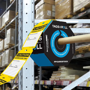 OSHA Caution Tags By-The-Roll: Barricade Tag – Lockout/Tagout