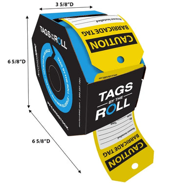 OSHA Caution Tags By-The-Roll: Barricade Tag – Lockout/Tagout