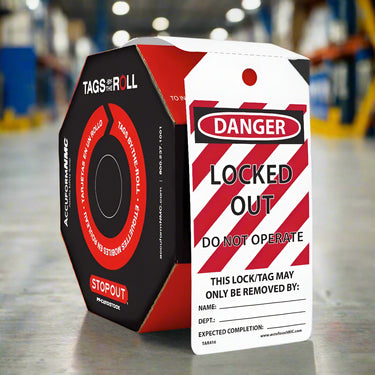 OSHA Danger Tags By-The-Roll: Locked Out Do Not Operate – Lockout/Tagout
