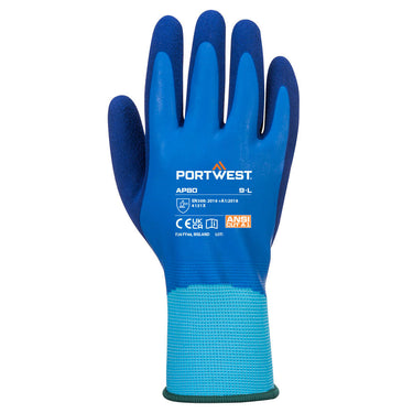 Portwest AP80 Grip Latex Foam Aqua Glove