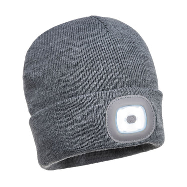 Portwest B029 Beanie with Rechargeable LED Lamp