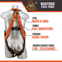 Malta Dynamics Warthog Pass-Thru Harness – Fall Protection