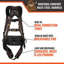 Malta Dynamics Warthog Comfort MAXX Steel Harness – Fall Protection