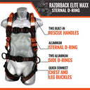 Malta Dynamics Razorback MAXX Sternal D-Ring Harness – Fall Protection