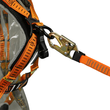 Malta Dynamics 4' - 6' Adjustable Restraint Lanyard with 2 Steel Snap Hooks – Fall Protection