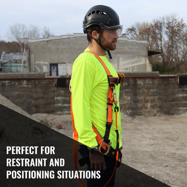 Malta Dynamics 4' - 6' Adjustable Restraint Lanyard with 2 Steel Snap Hooks – Fall Protection