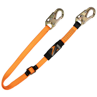 Malta Dynamics 4' - 6' Adjustable Restraint Lanyard with 2 Steel Snap Hooks – Fall Protection