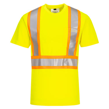 Portwest CA110 Class 2 X-Back Short Sleeve T-Shirt