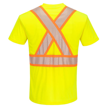 Portwest CA112 Class 2 X-Back Short Sleeve T-Shirt