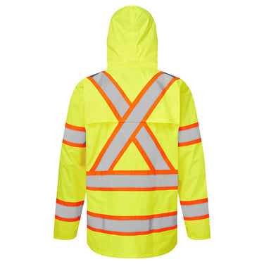 Portwest CA400 Class 3 X-Back Contrast Tape Rain Jacket