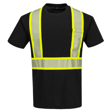 Portwest CB112 Enhanced Visibility X-Back Short Sleeve T-Shirt