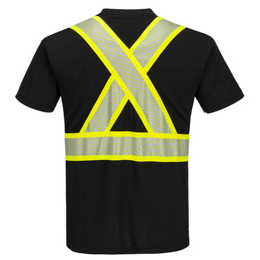 Portwest CB112 Enhanced Visibility X-Back Short Sleeve T-Shirt