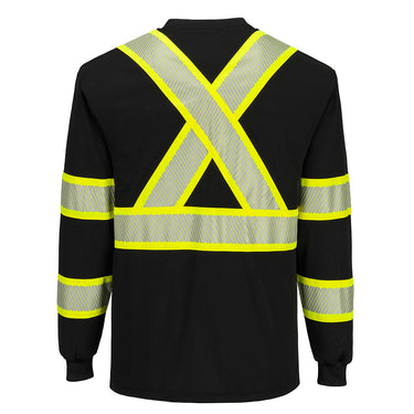 Portwest CB113 Enhanced Visibility X-Back Long Sleeve T-Shirt