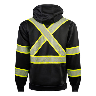 Portwest CB171 Enhanced Visibility Iona X-Back Zip Up Hoodie
