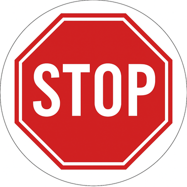 Floor Sign: Stop – Signs & Labels