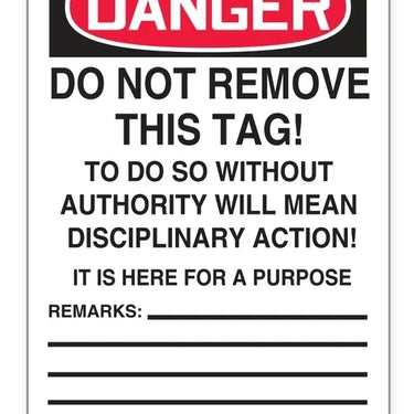 OSHA Danger Tags By-The-Roll: Unsafe Do Not Use – Lockout/Tagout