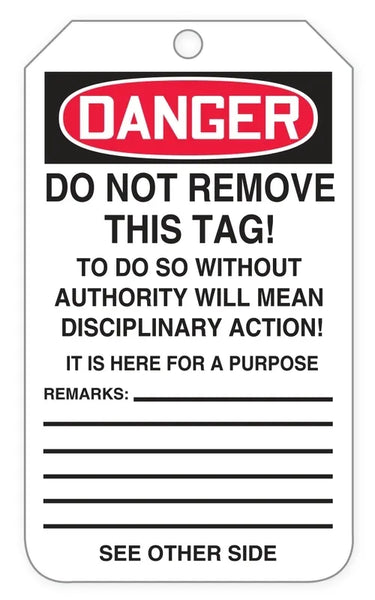 OSHA Danger Tags By-The-Roll: Unsafe Do Not Use – Lockout/Tagout