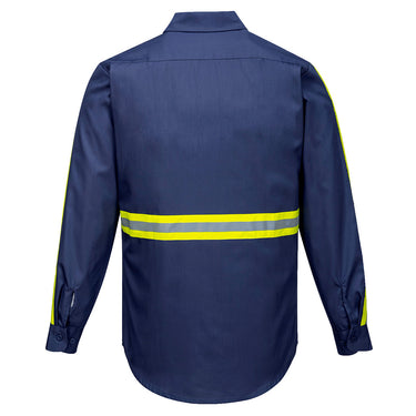 Portwest F125 Enhanced Visibility Long Sleeve Work Shirt