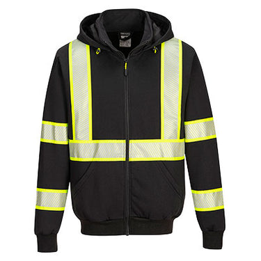 Portwest F143 Iona Plus Enhanced Visibility Zipper Hoodie