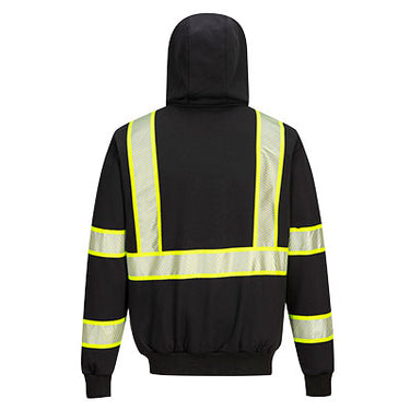Portwest F143 Iona Plus Enhanced Visibility Zipper Hoodie