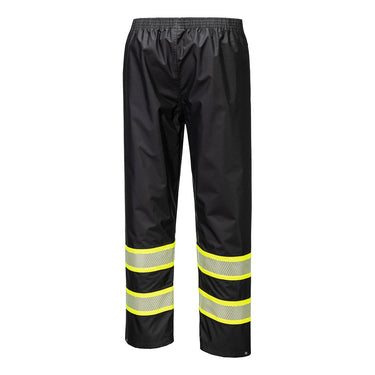 Portwest F486 Iona Plus Enhanced Visibility Rain Pants with Contrast